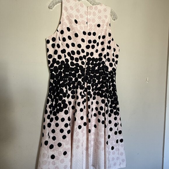 Tahari Fit/Flare Dot Dress - Picture 3 of 3